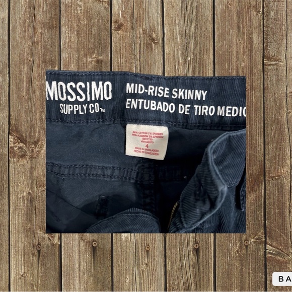 Mossimo Corduroy Pants stretch size 4 - Picture 3 of 3